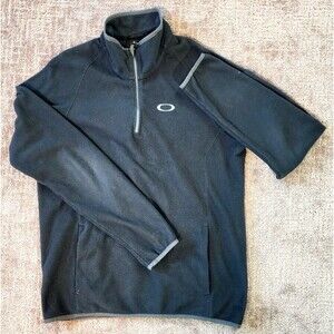 Oakley Black Fleece Quarter-Zip Pullover, Men's XL